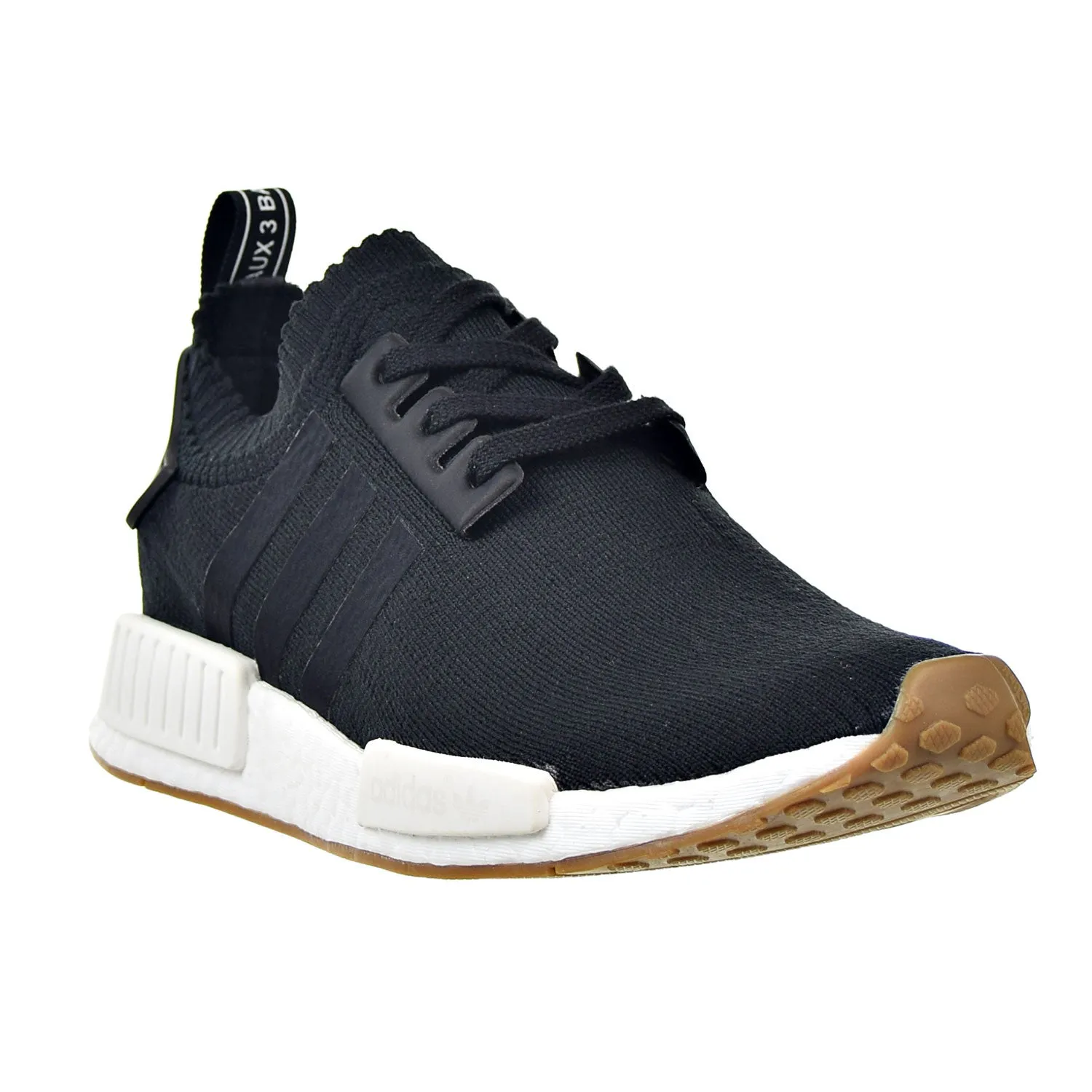 Adidas NMD_R1 Primeknit "Gum Pack" Men's Shoes Black/Gum/Running White
