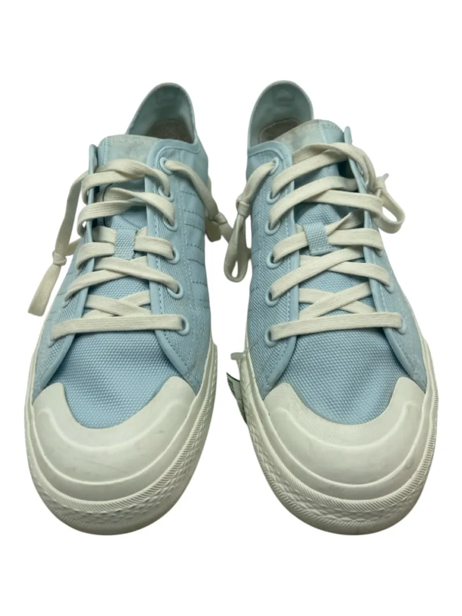 Adidas Shoe Size 9.5 Light blue Canvas Solid Sneaker Men's Shoes