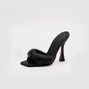 Asos Design Padded twist high Heeled Mules