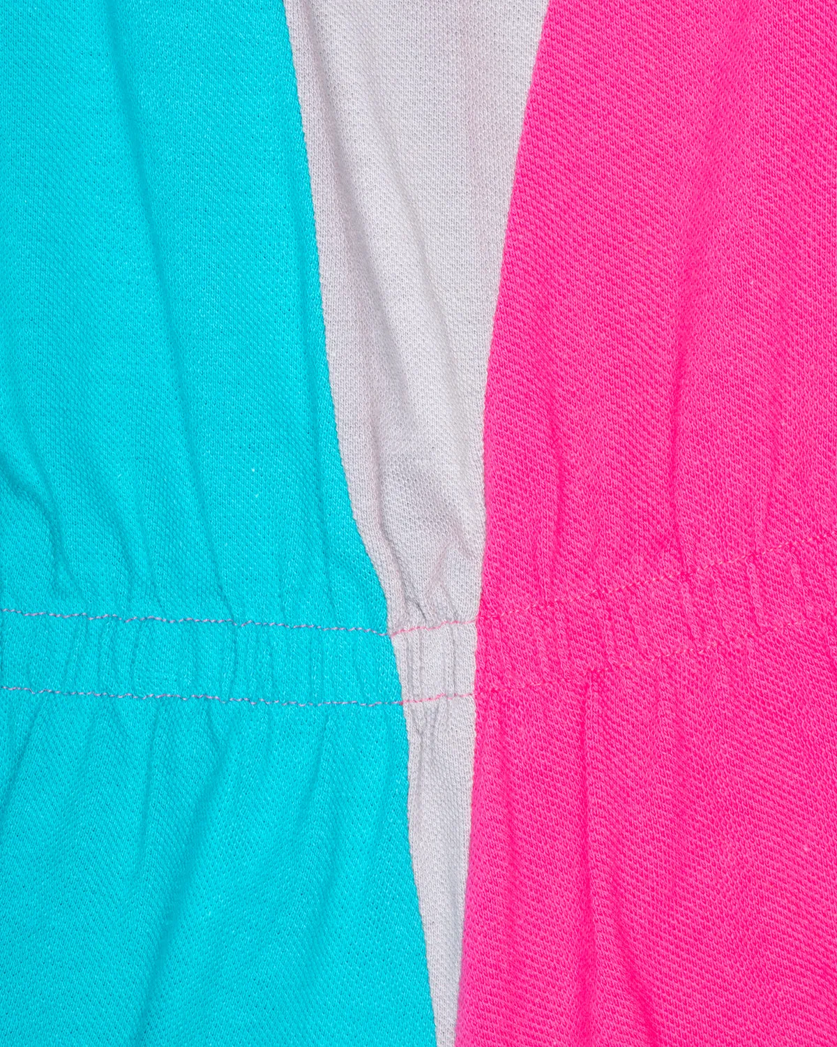 Blue and pink '80s romper