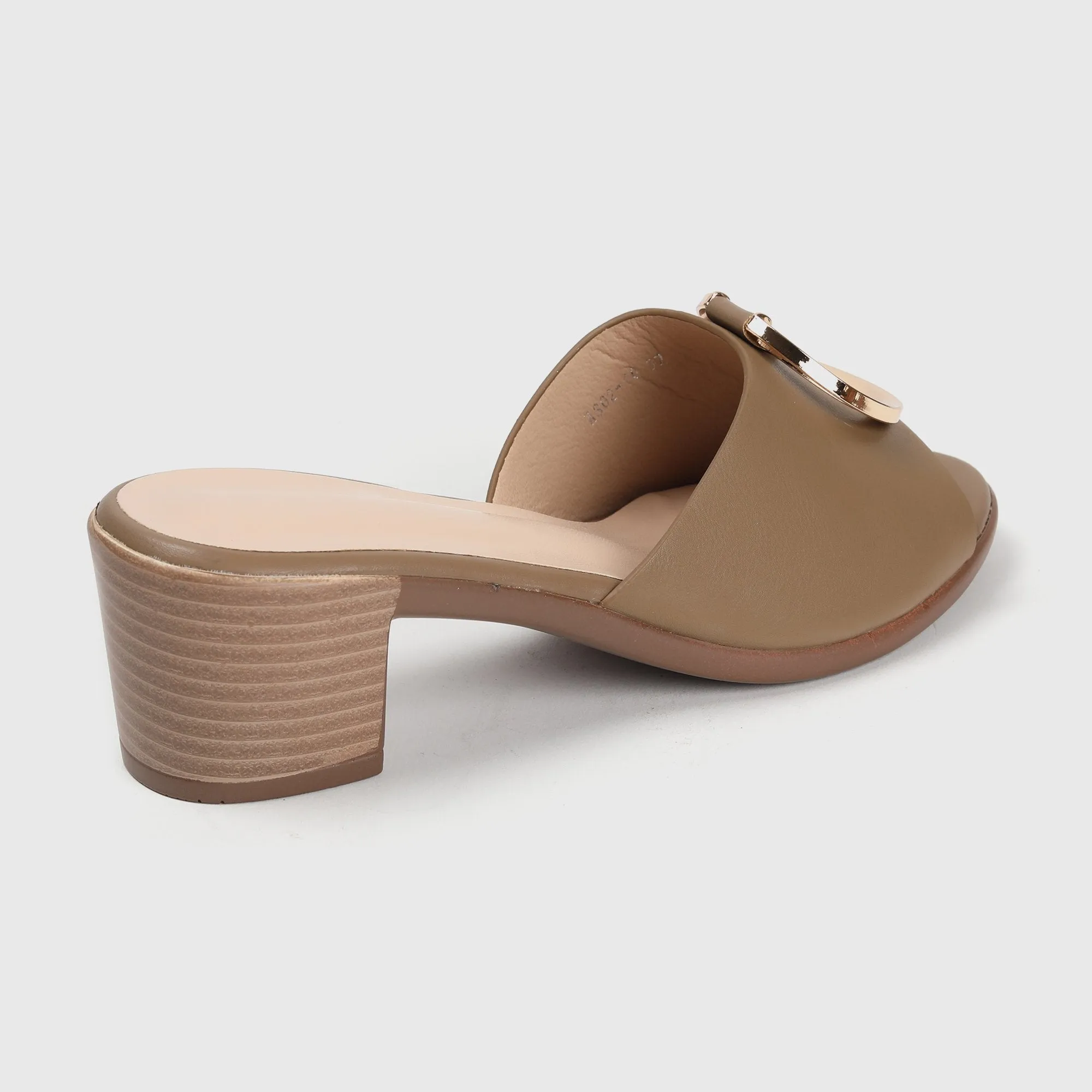 Buckle Embellished Mules