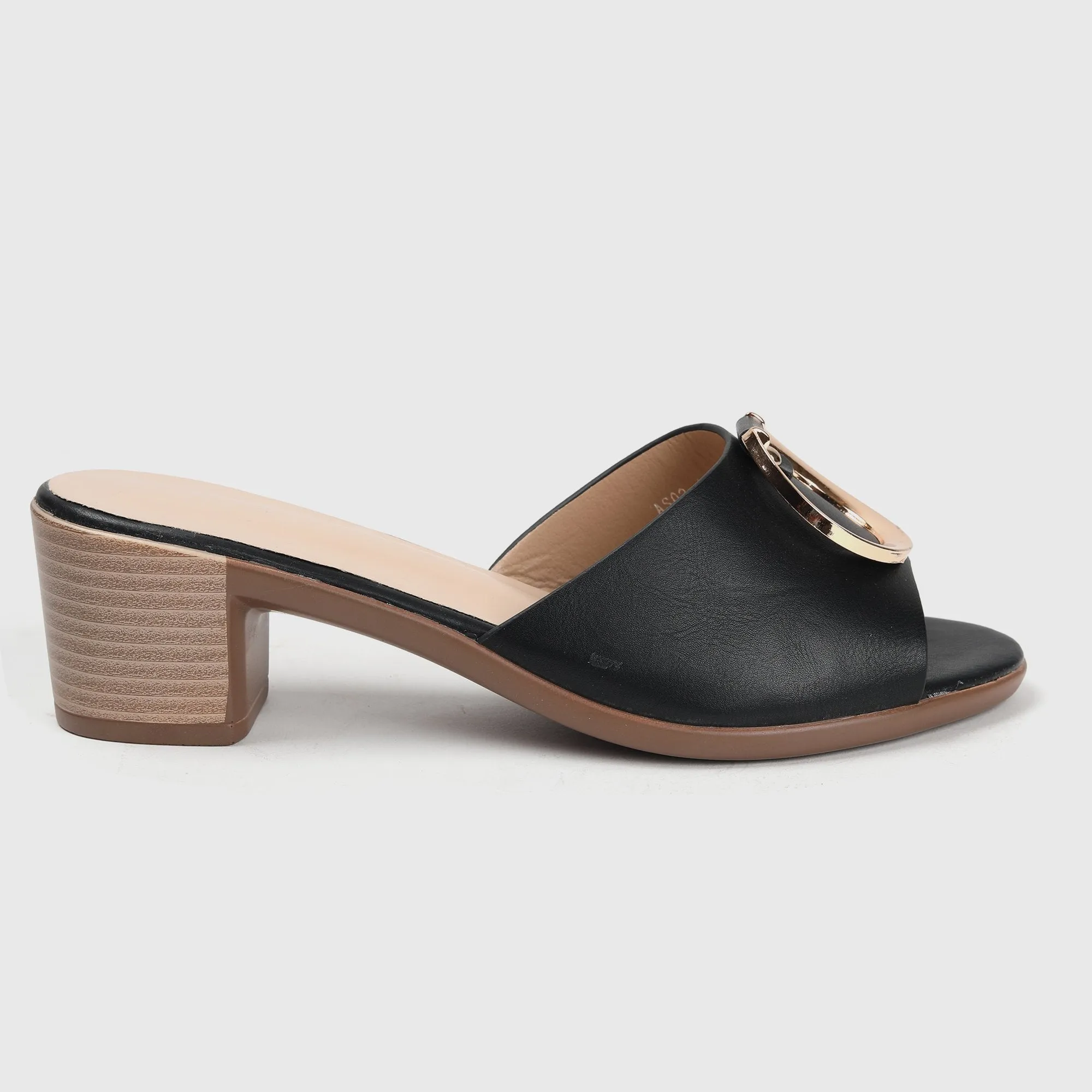Buckle Embellished Mules