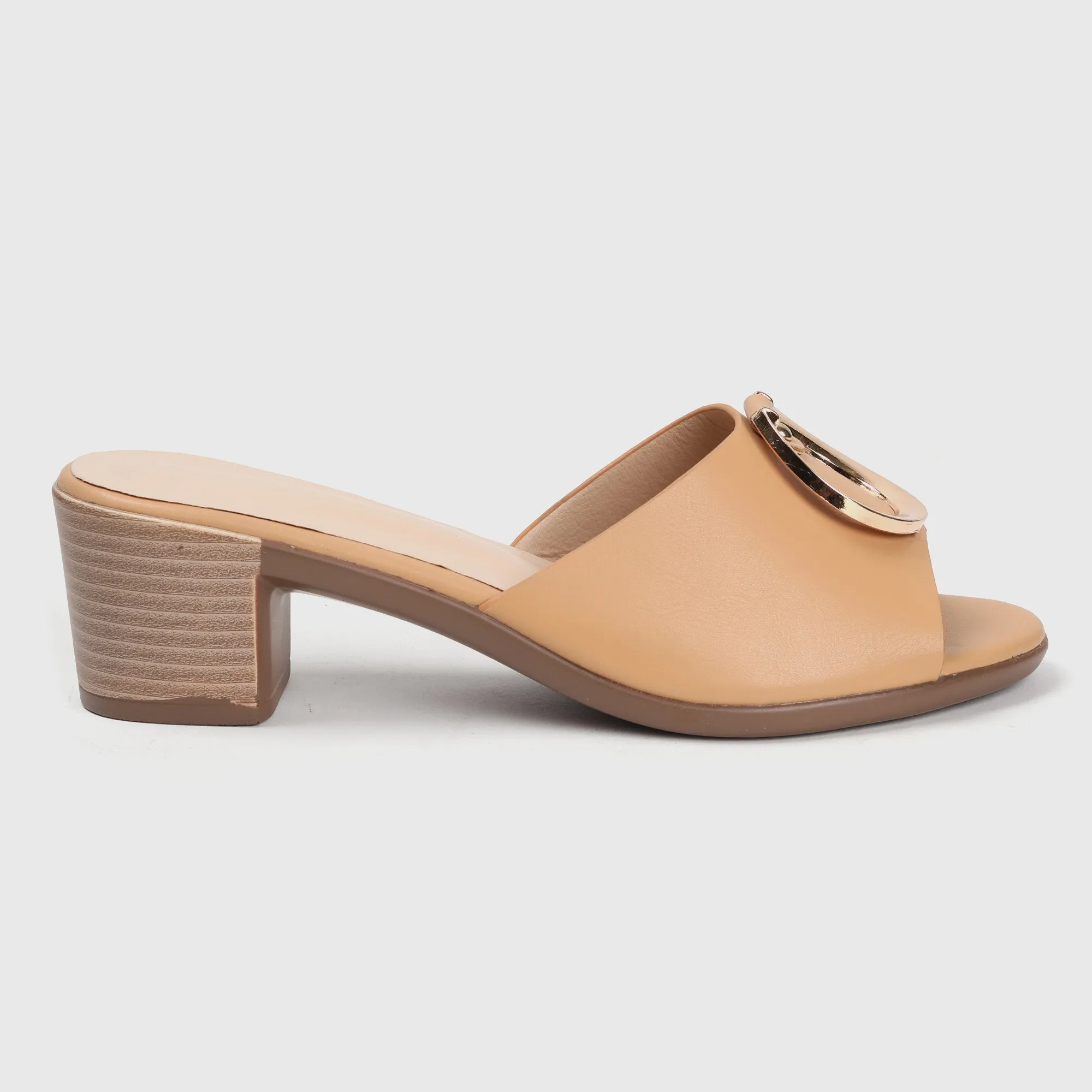 Buckle Embellished Mules