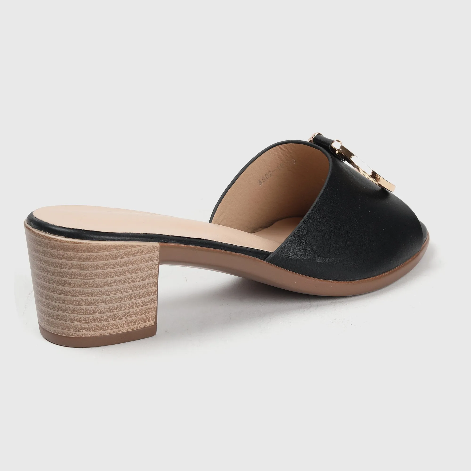 Buckle Embellished Mules