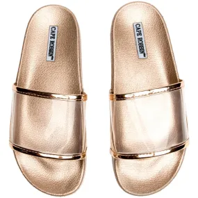 Cape Robbin Moira-11 Rose Gold Slides rose gold