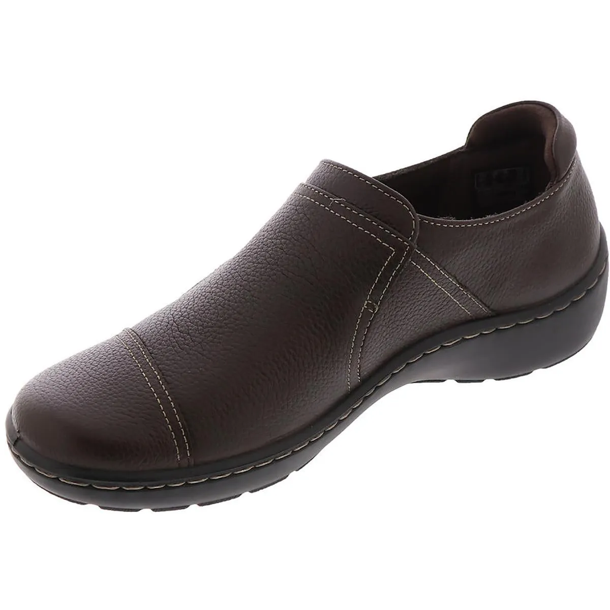Clarks Womens Cora Poppy  Leather Dressy Loafers