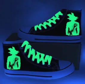 Dragon Ball Z Goku Luminous High Top Canvas Shoes Kid Gifts