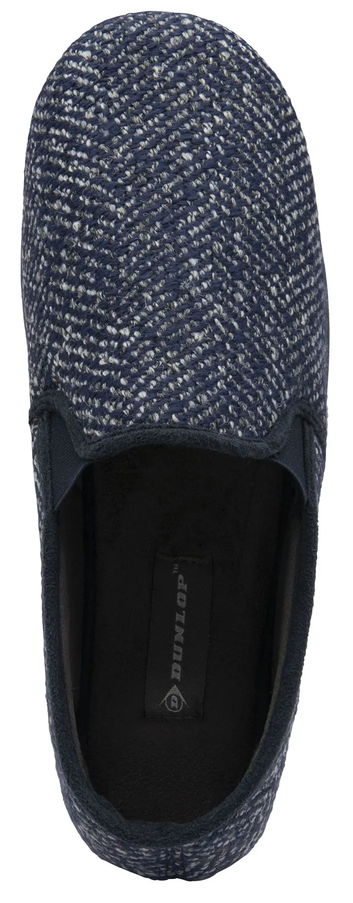 Dunlop Joel Mens Moccasin Slippers Twin Gusset Memory Foam