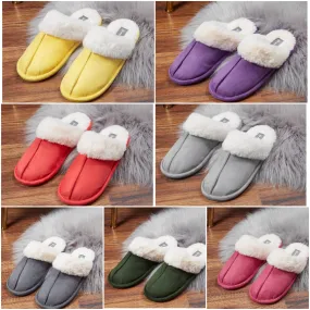 Dunlop Womens Slippers, Memory Foam Fluffy Slip On House Shoes