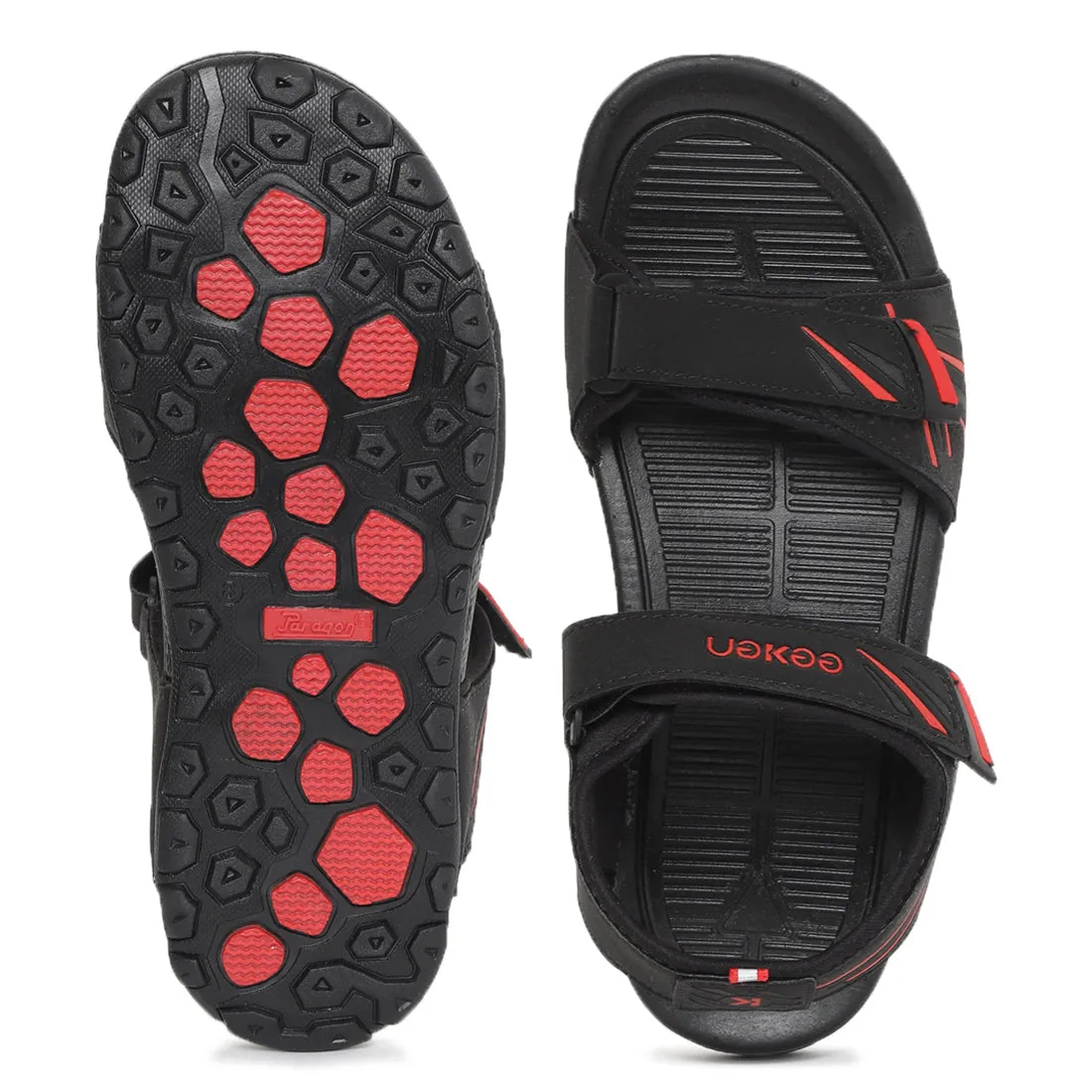 Eeken KESDGO4510 Black Daily Wear Sandals For Men