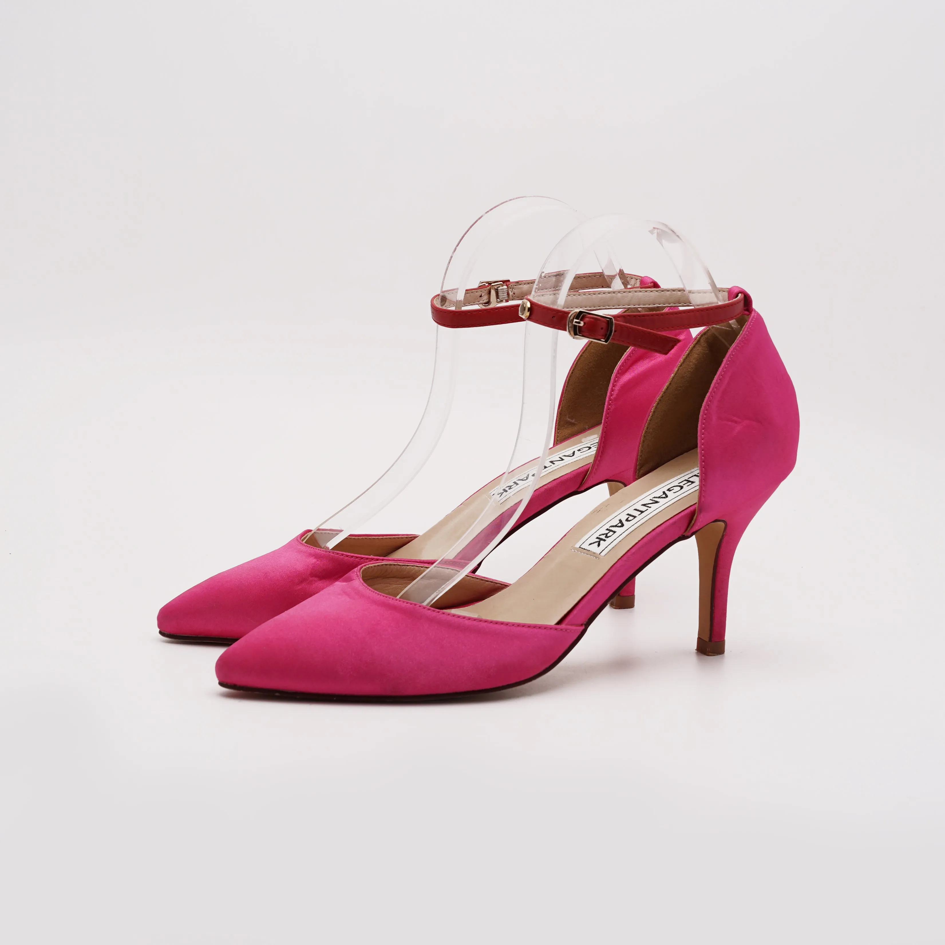 Elegantpark Stiletto Court Heel With Ankle Strap