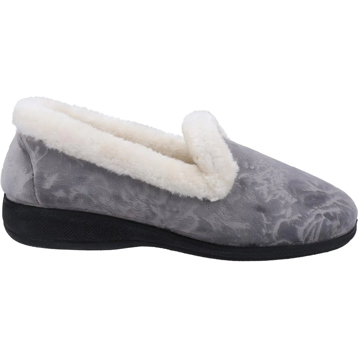 Fleet & Foster Adelaide Memory Foam Slipper Grey