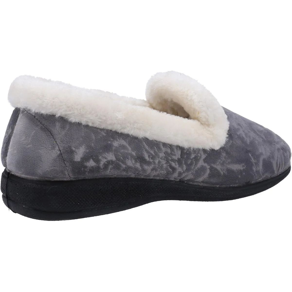 Fleet & Foster Adelaide Memory Foam Slipper Grey