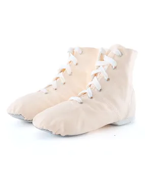 High-Top Canvas Jazz Dance Shoes Frenulum-Up Moccasins