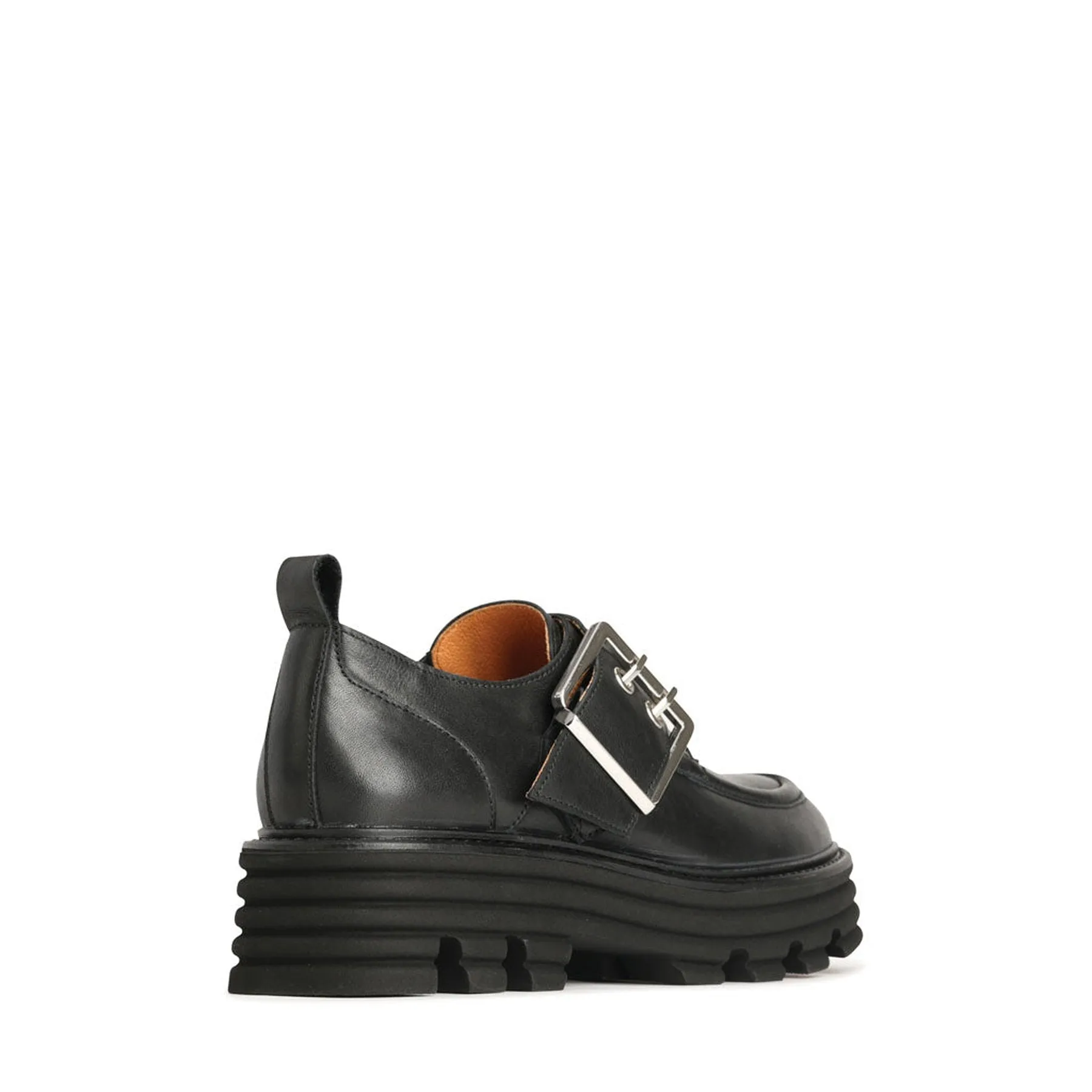 JACLYN LEATHER BUCKLE LOAFERS