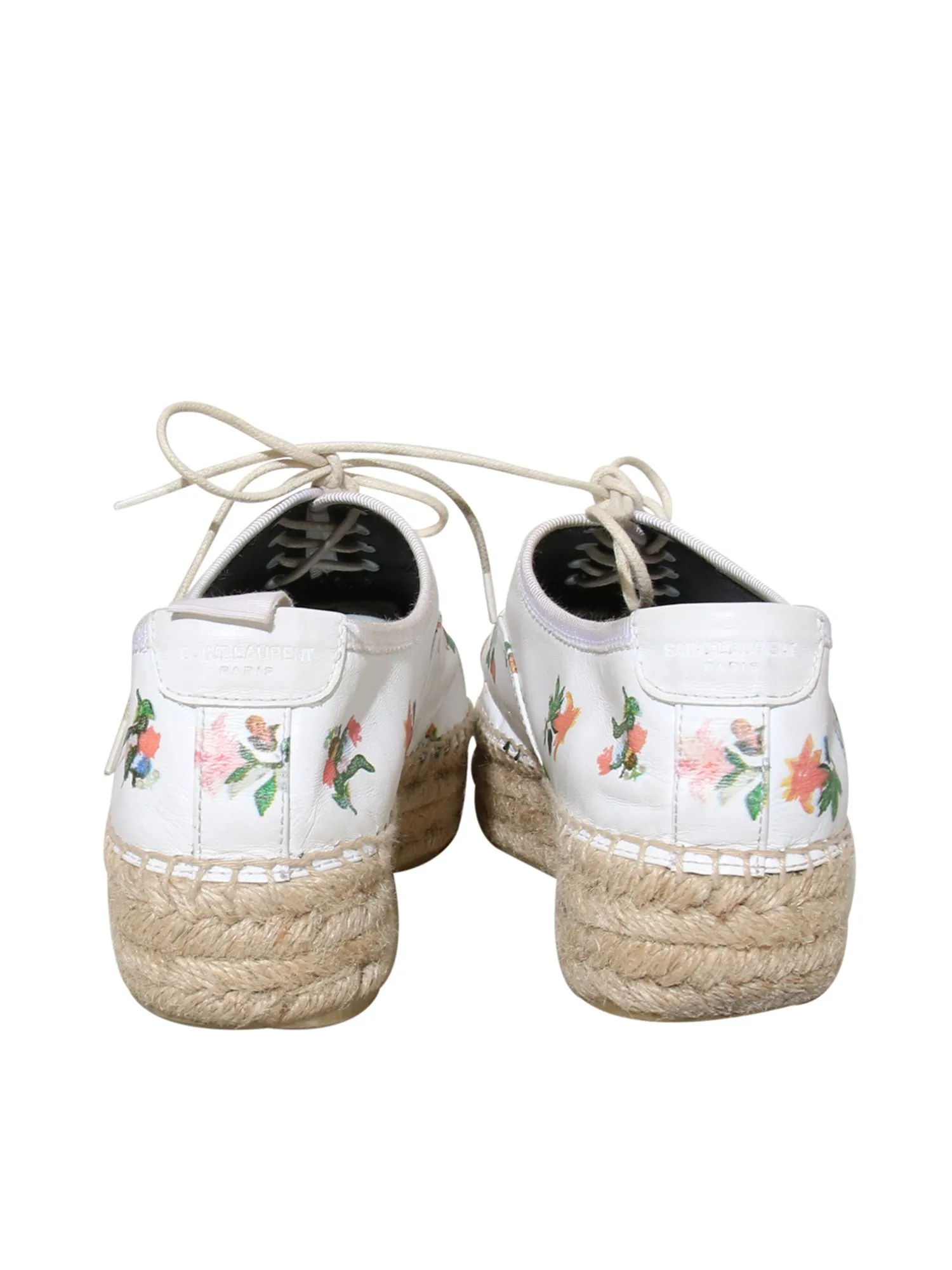Leather Floral Espadrilles