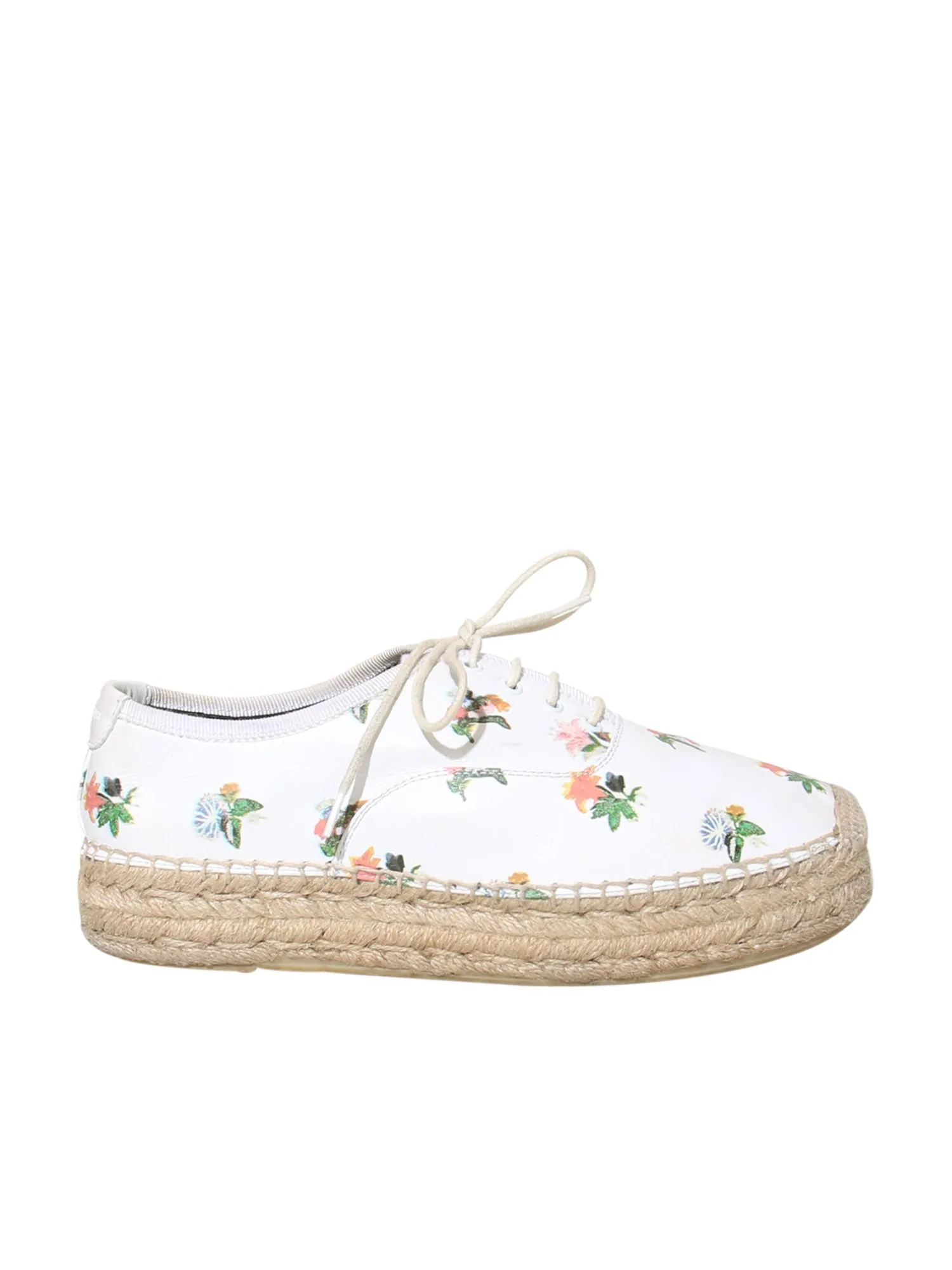 Leather Floral Espadrilles