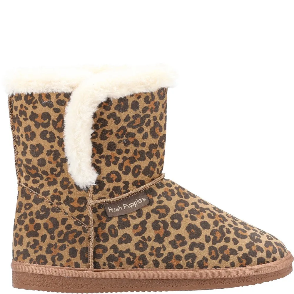 Leopard Print Ashleigh Bootie Slippers