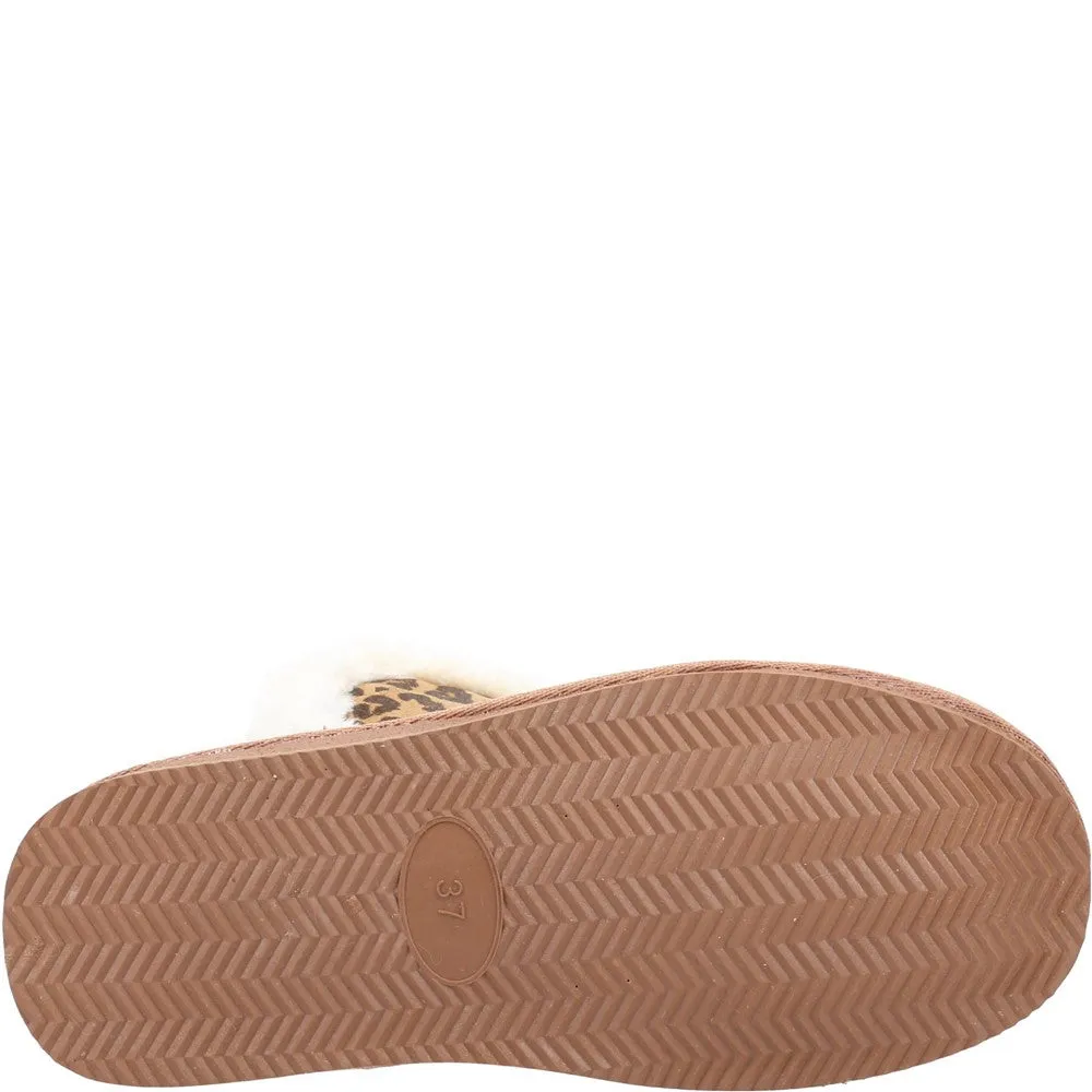 Leopard Print Ashleigh Bootie Slippers
