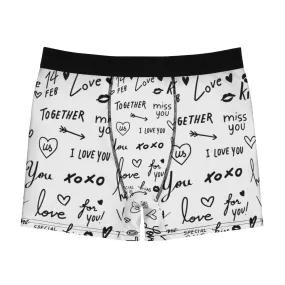 Love Notes Splash Mens Boxer Brief, Christmas/Thanksgiving/Birthday/His/Hers/Couple/Anniversary/Graduation Gifts