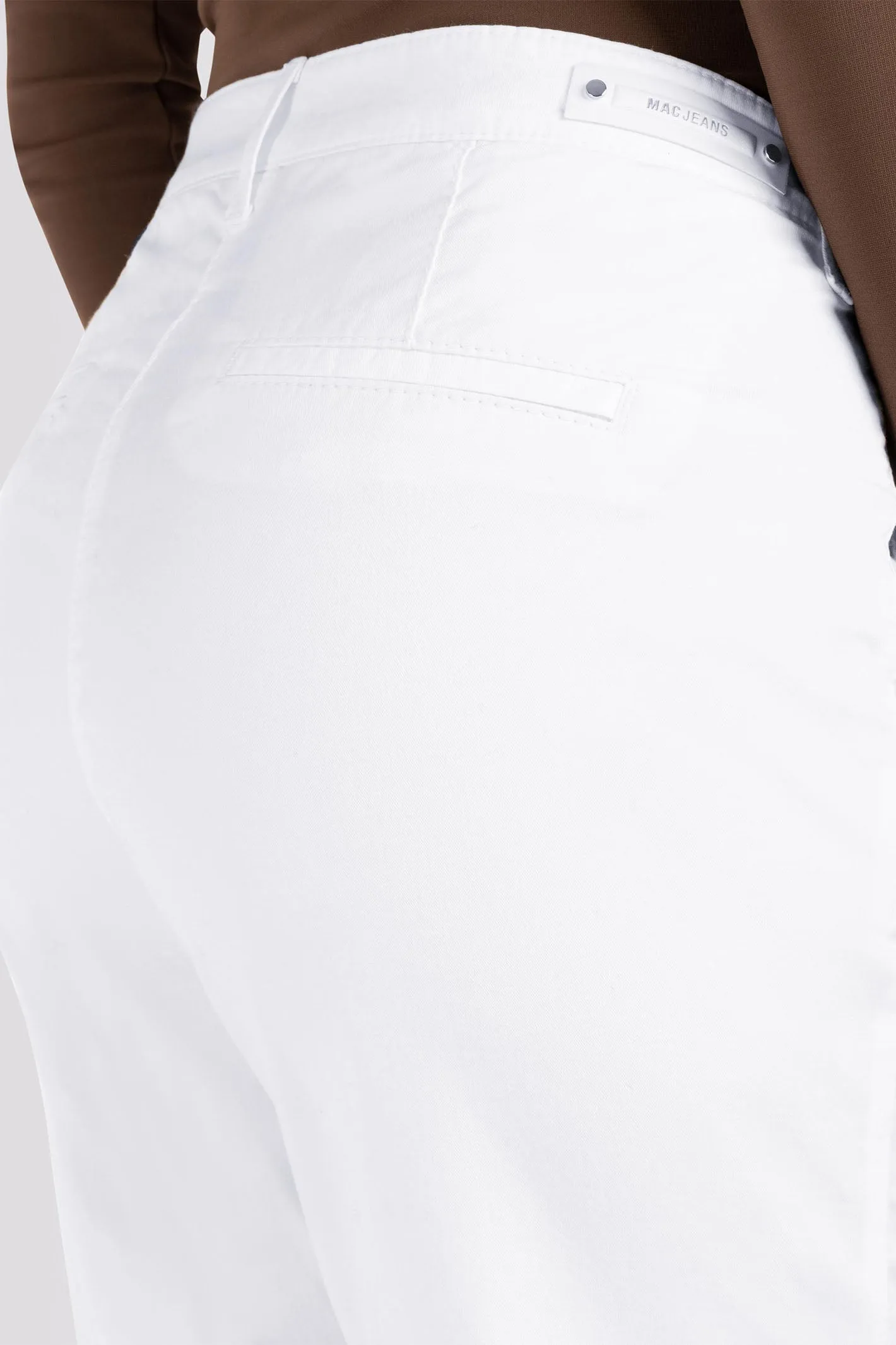 Mac Chino Trousers White Authentic Stretch Gabardine 3075-00-0434L 010