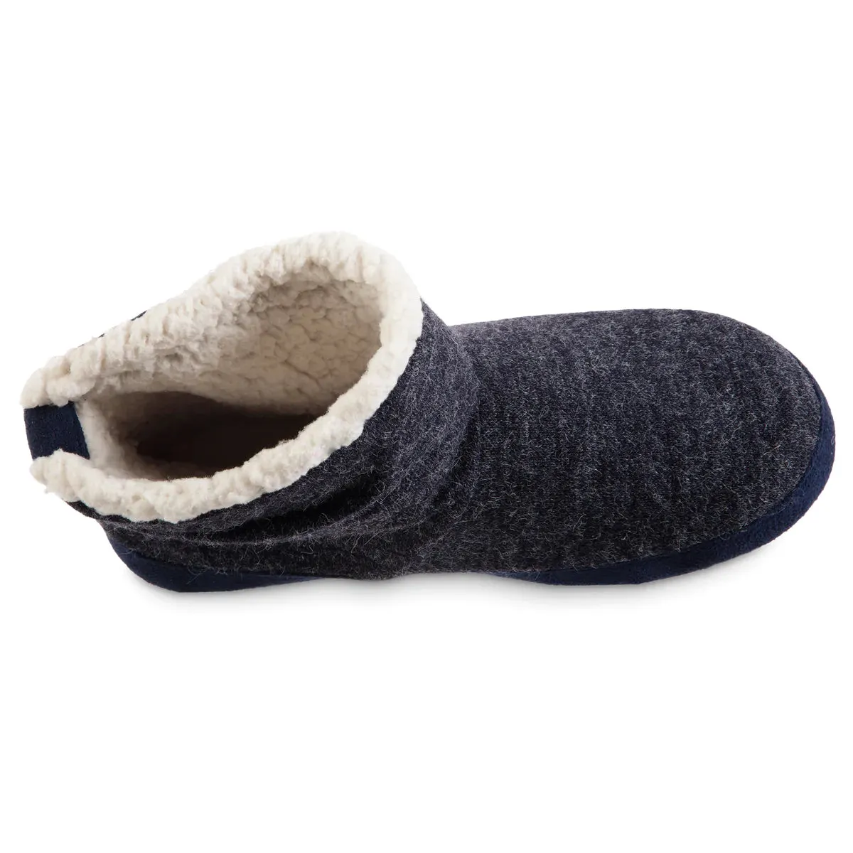 New with tags! Isotoner Women's Knit Marisol Hoodback Slippers, Black, Sz S Fits 5-6, Machine Washable!
