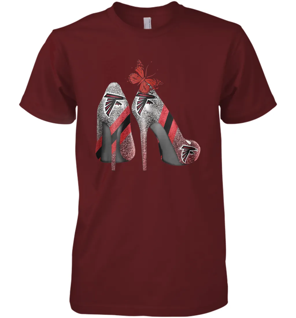 NFL Atlanta Falcons Rhinestone High Heels Men's Premium T-Shirt