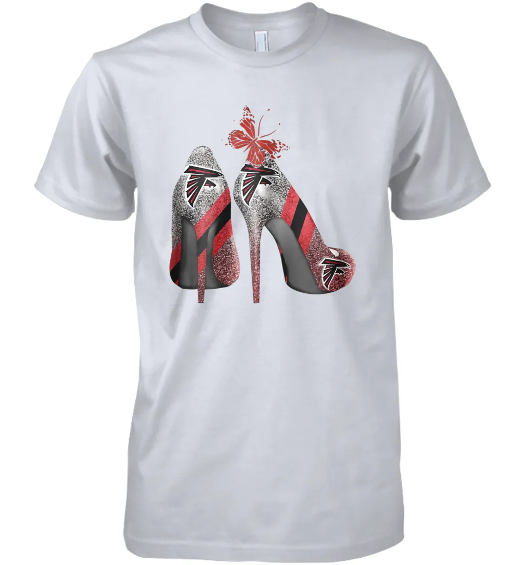 NFL Atlanta Falcons Rhinestone High Heels Men's Premium T-Shirt