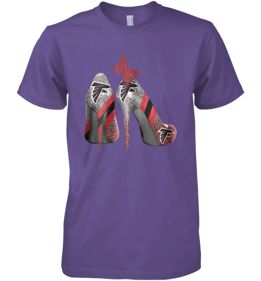 NFL Atlanta Falcons Rhinestone High Heels Men's Premium T-Shirt