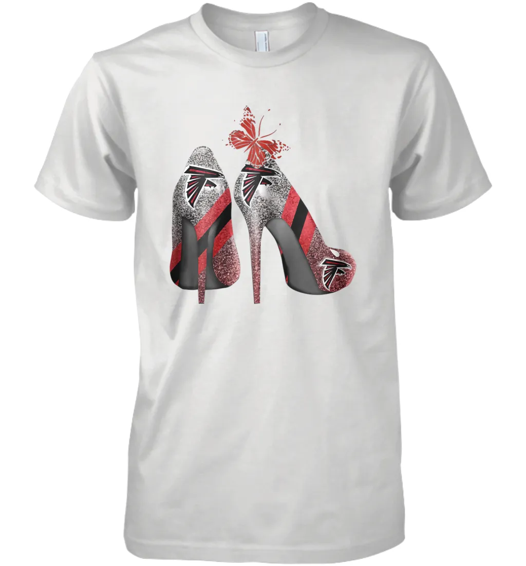 NFL Atlanta Falcons Rhinestone High Heels Men's Premium T-Shirt