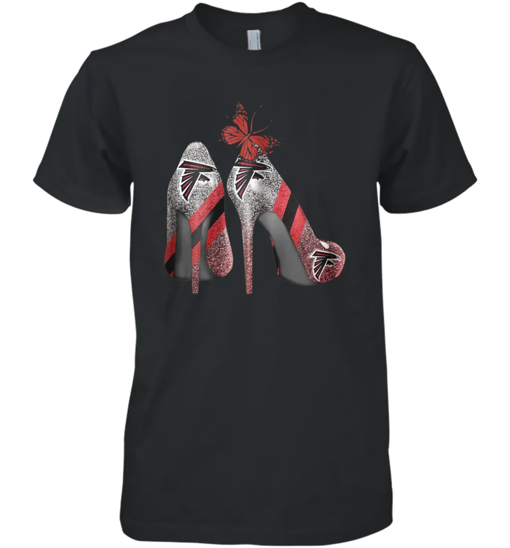 NFL Atlanta Falcons Rhinestone High Heels Men's Premium T-Shirt