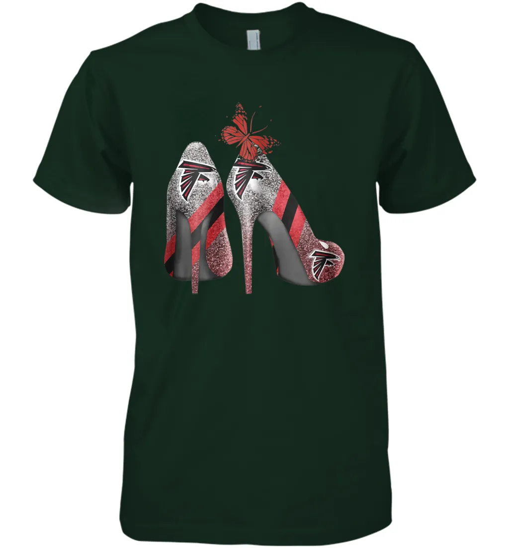 NFL Atlanta Falcons Rhinestone High Heels Men's Premium T-Shirt