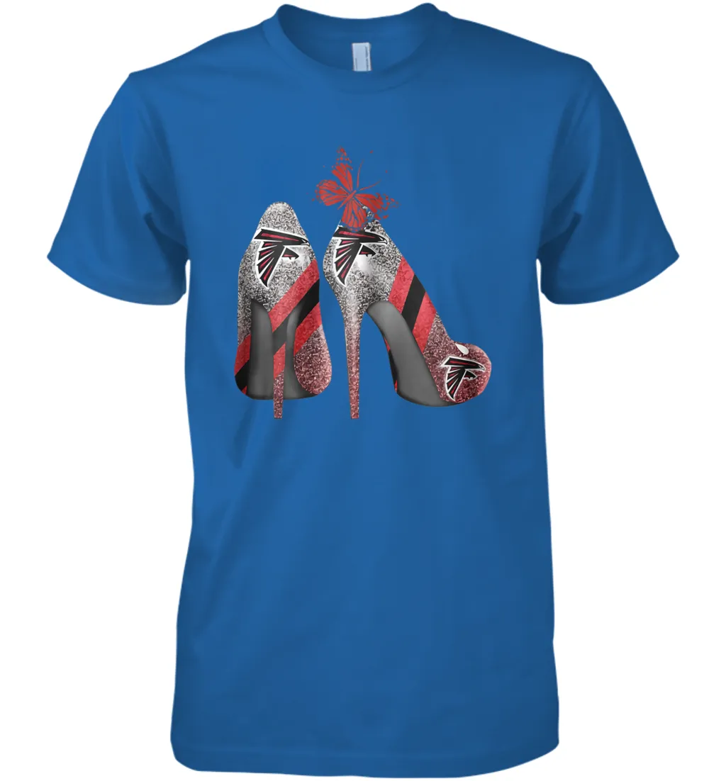 NFL Atlanta Falcons Rhinestone High Heels Men's Premium T-Shirt