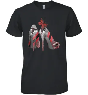 NFL Atlanta Falcons Rhinestone High Heels Men's Premium T-Shirt