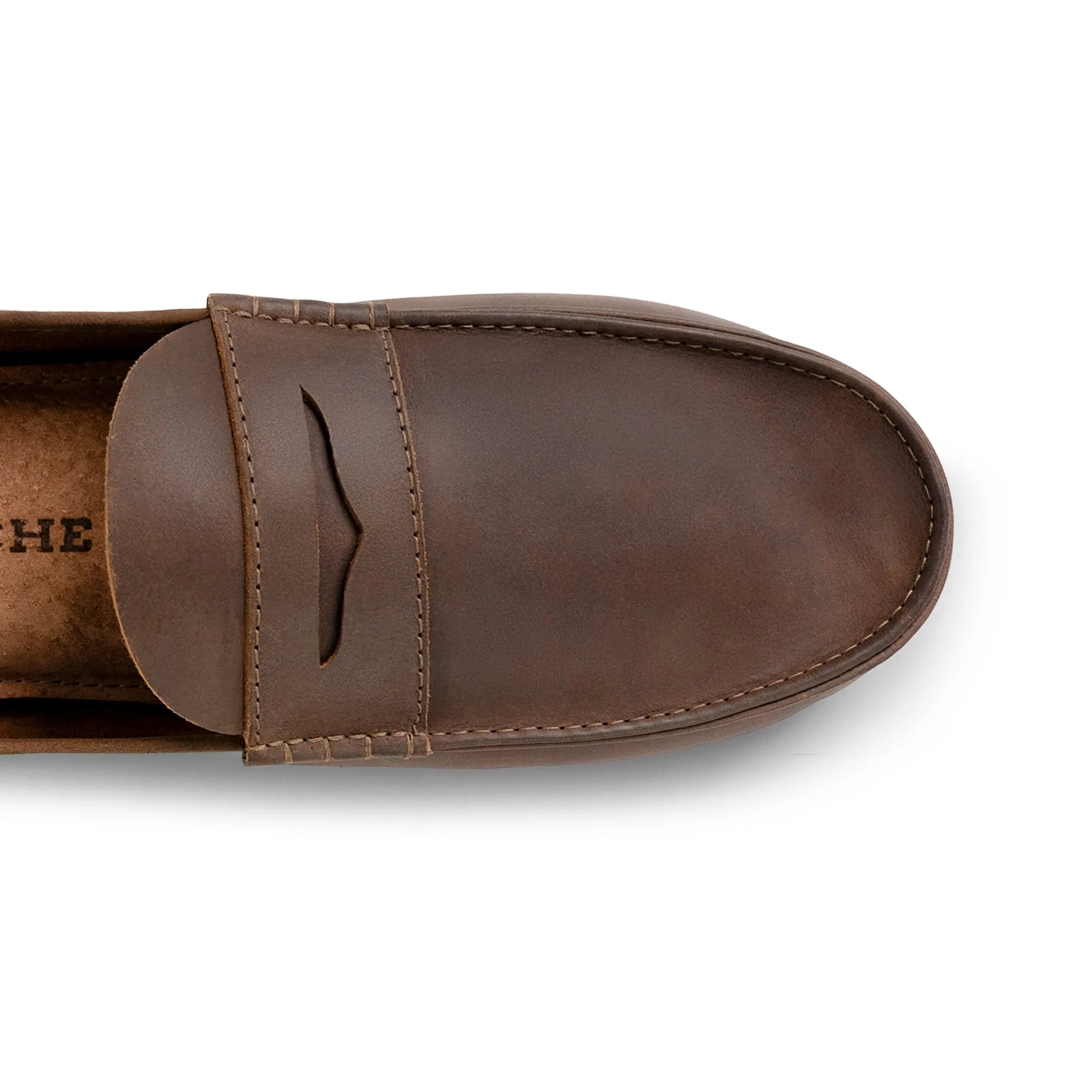 Open Heel Penny Loafer Slippers