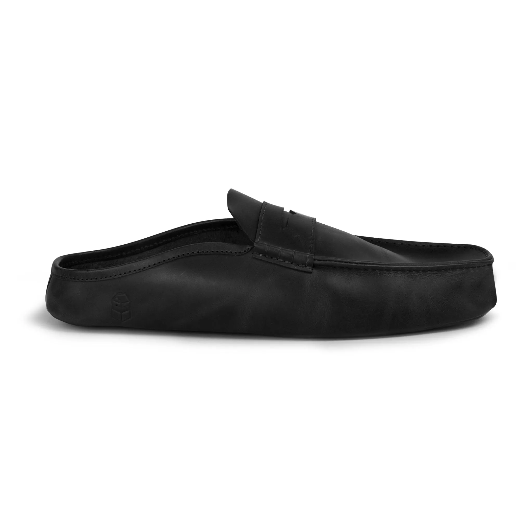 Open Heel Penny Loafer Slippers