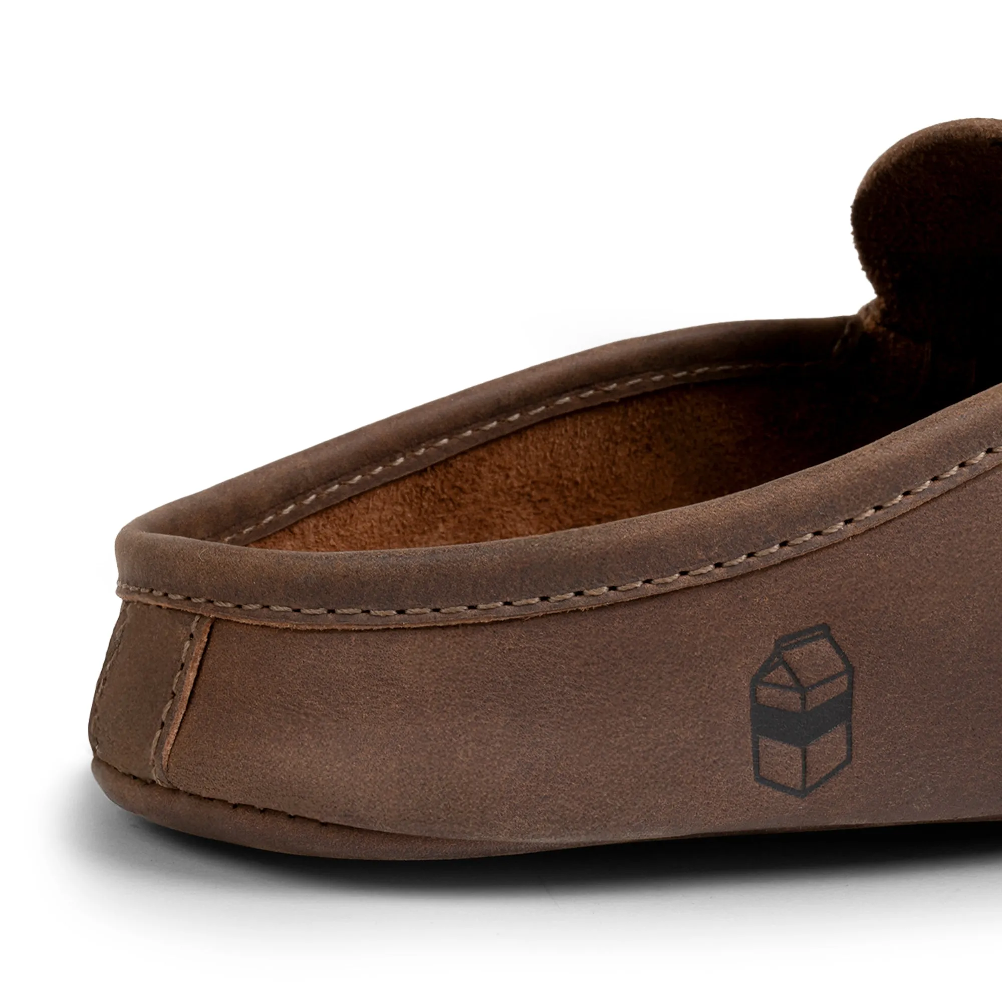 Open Heel Penny Loafer Slippers