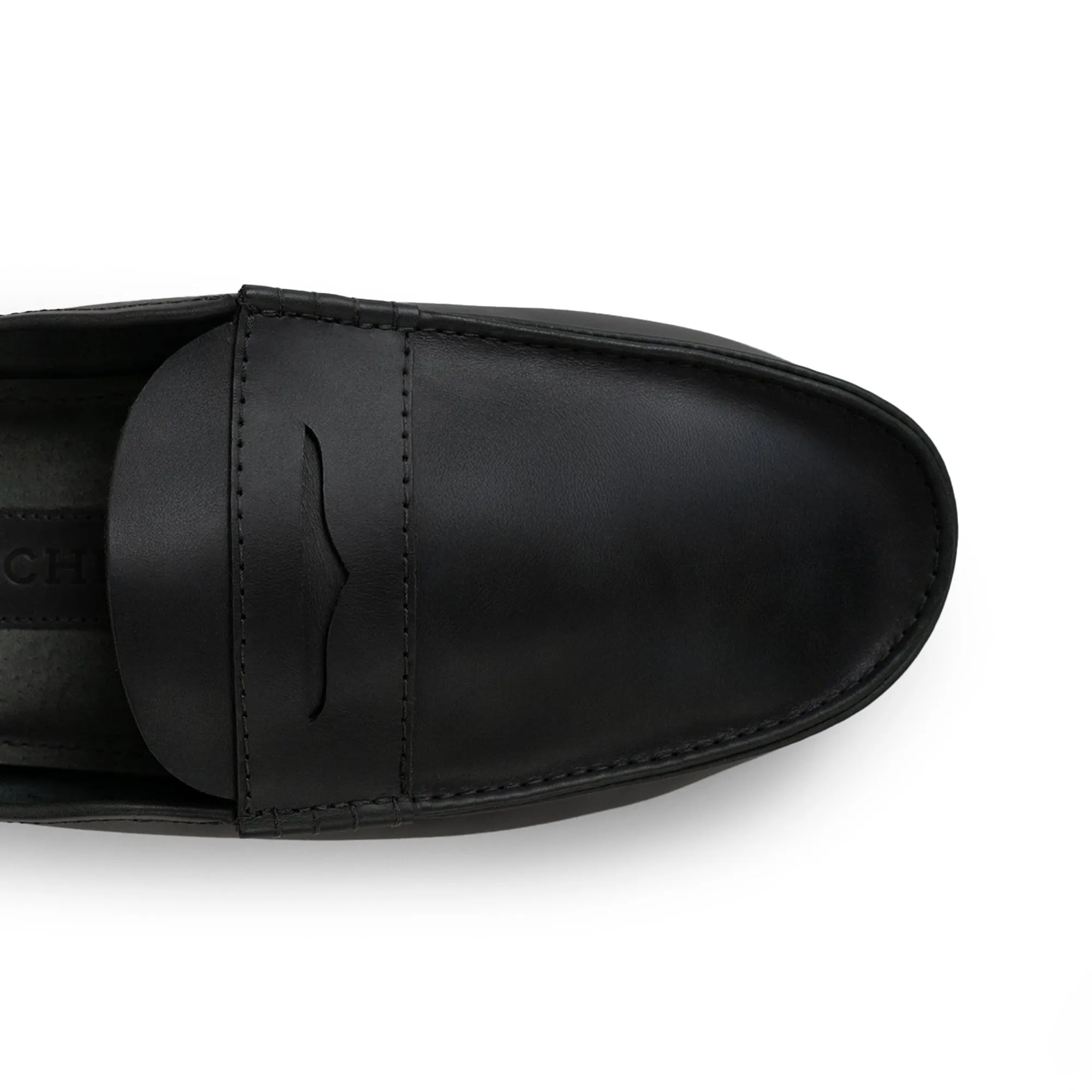Open Heel Penny Loafer Slippers