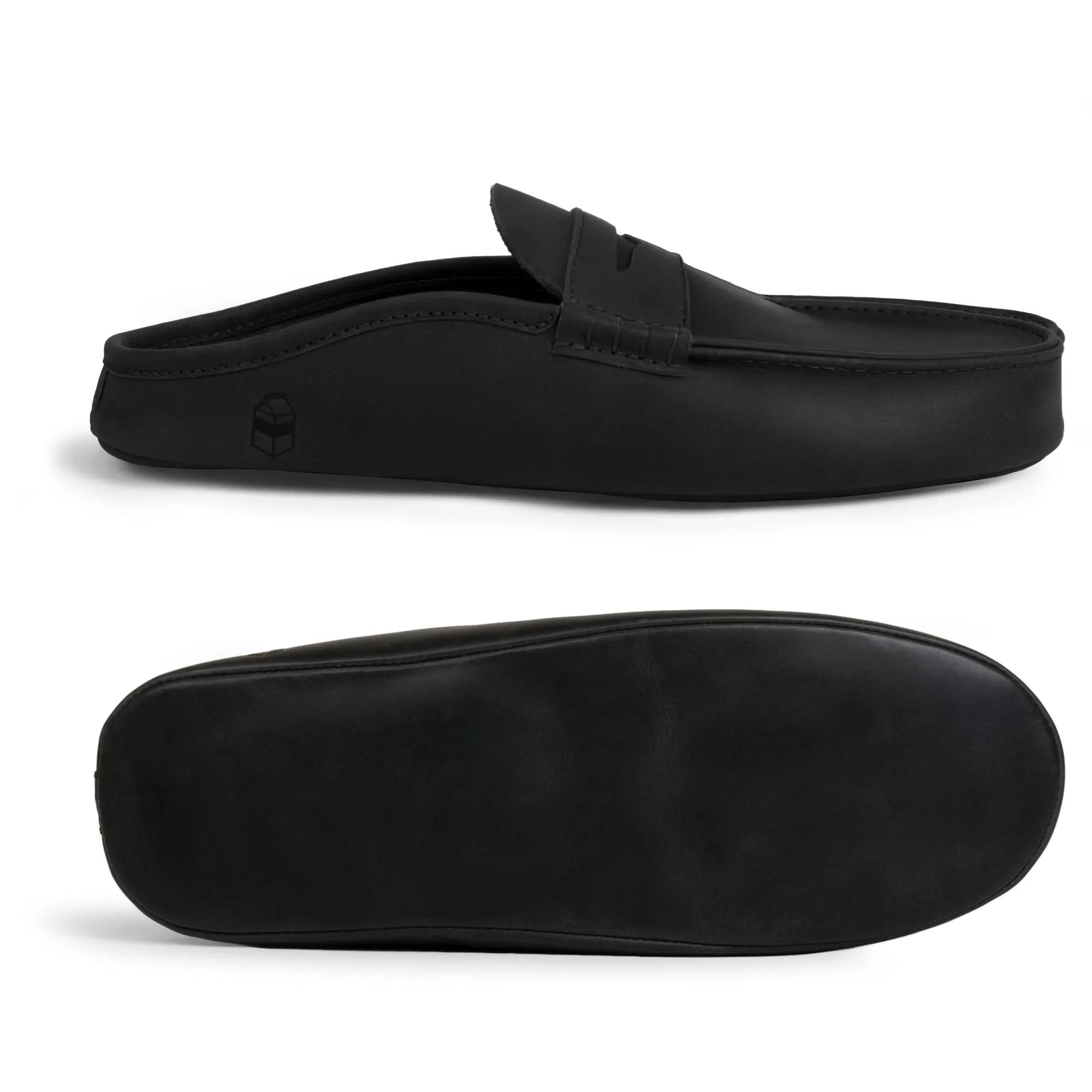 Open Heel Penny Loafer Slippers