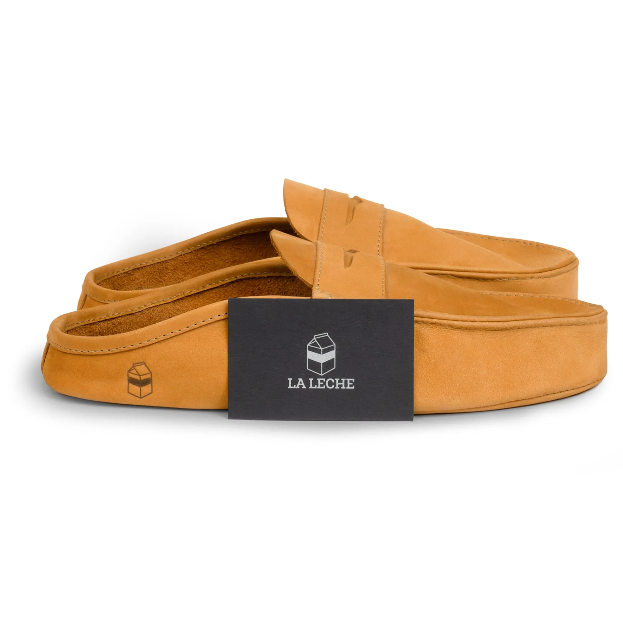 Open Heel Penny Loafer Slippers