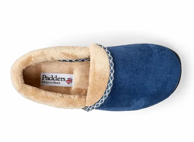 Padders Womens Slipper Mellow Denim Blue