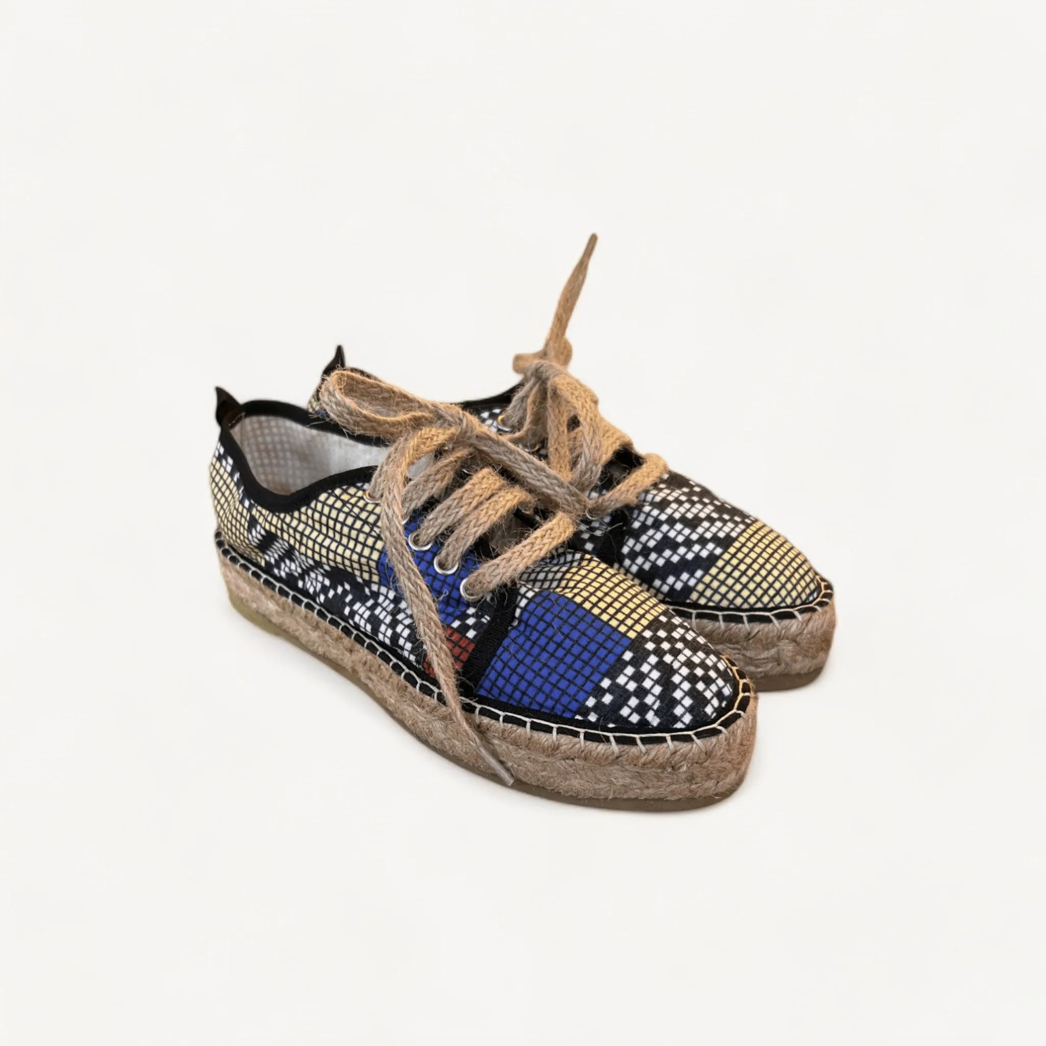 pixel lace up espadrilles