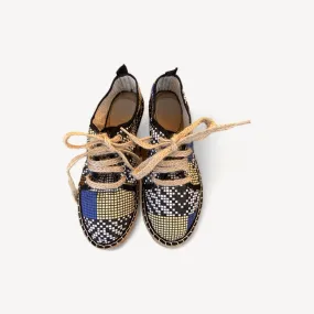 pixel lace up espadrilles