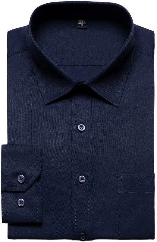 Plain navy blue shirt