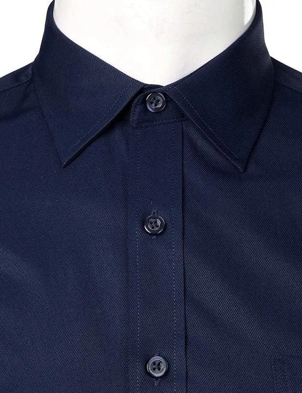 Plain navy blue shirt