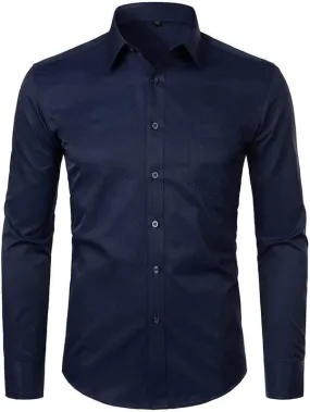 Plain navy blue shirt