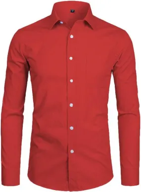 Plain red shirt