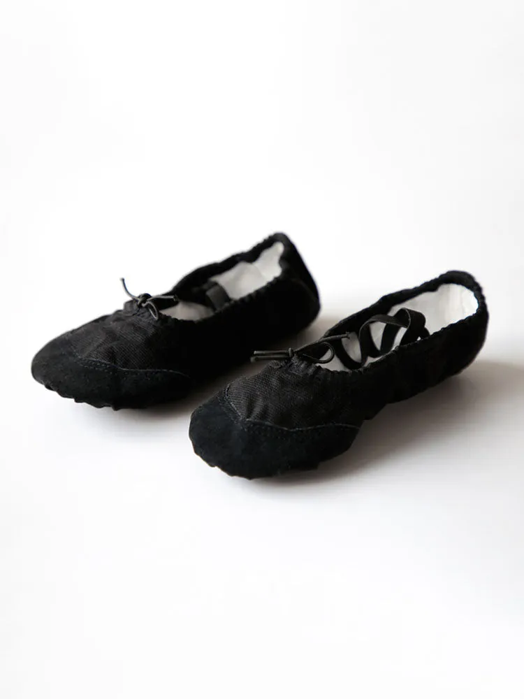 Plus Velvet Canvas Dance Shoes Autumn/Winter Warm Soft Bottom Exercise Shoes
