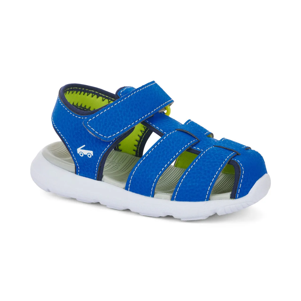 See Kai Run Cyrus IV FlexiRun | Blue/Lime Sandals (Water-friendly)