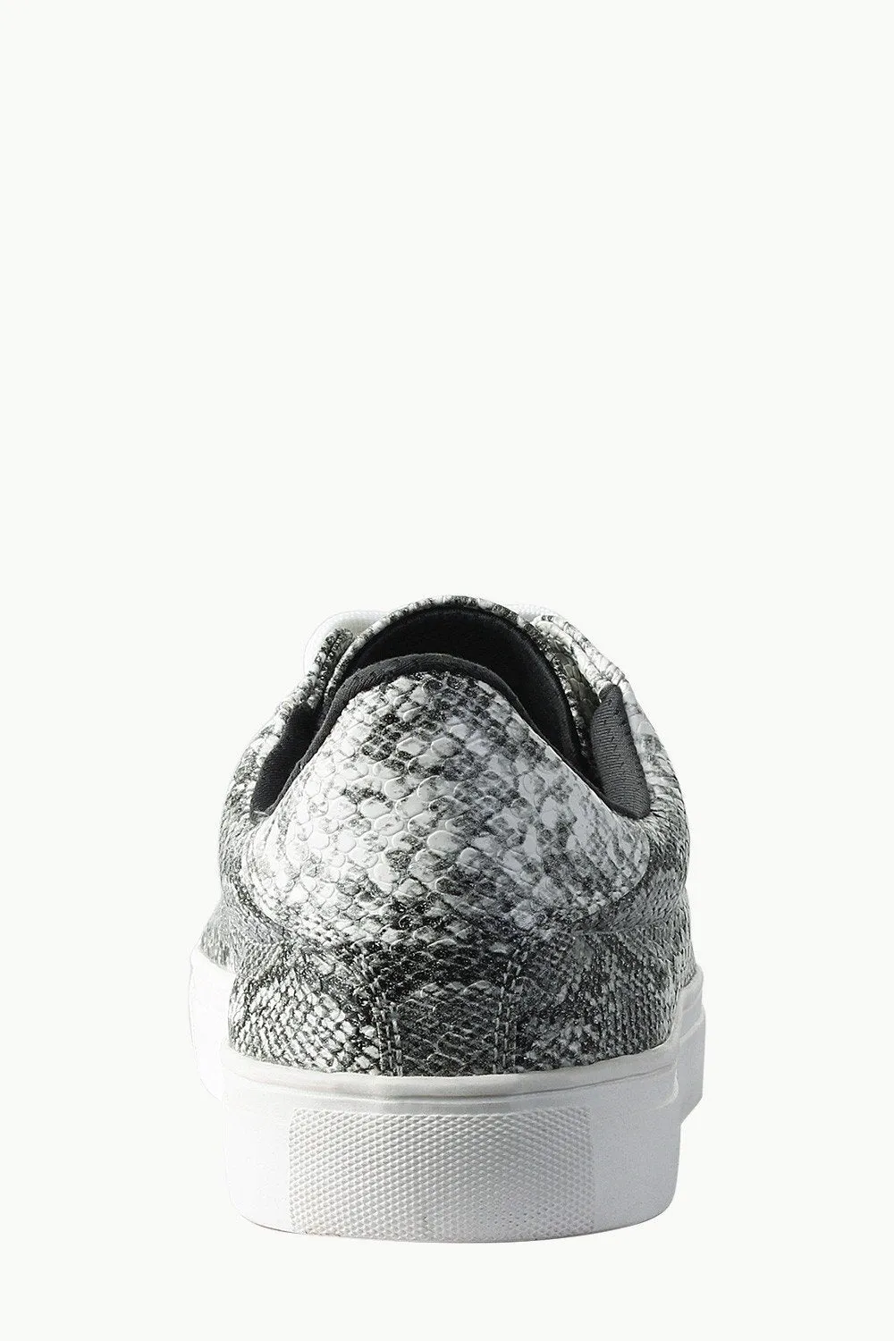 Snake Skin Faux Leather Plimsolls